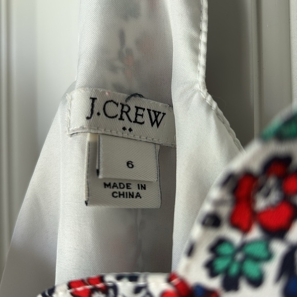 J. Crew Scalloped Floral Colorful Tank Top size 6 - Picture 2 of 6